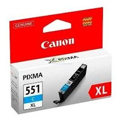 Cartouche cyan Canon CLI-551CXL  pour Pixma MG5450 / MG6350...