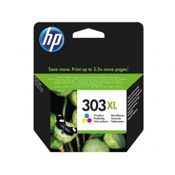 Cartouche d'encre couleur haute capacité HP pour Envy Photo 6230, 7130, 7830 (N°303XL)