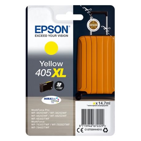 Cartouche d'encre Jaune Haute Capacité Epson pour WorkForce Pro WF-3820dwf, ... (405XL)