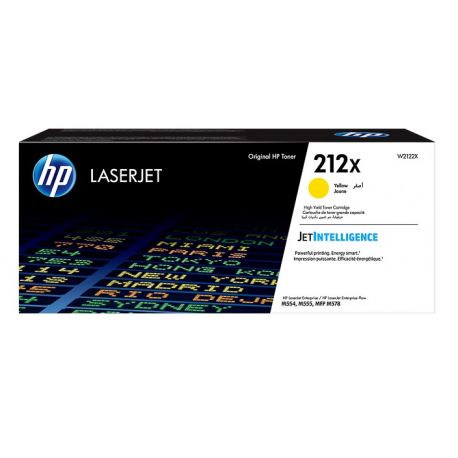 Toner Jaune haute capacité HP pour color laserjet M554DN, M578DN .... (212X)