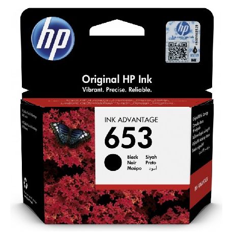 Cartouche noire HP pour Deskjet Ink Advantage 2376,... (N°653)