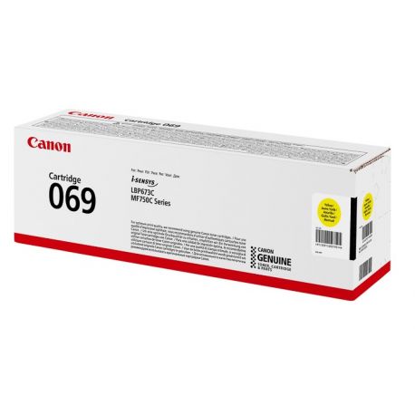 Cartouche Toner Jaune Canon N° 069 pour i SENSYS MF752Cdw, ... (069Y)