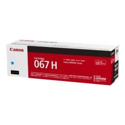 Cartouche toner Cyan Haute capacité Canon pour Multifonction I-Sensys MF651cw, MF655cdw, ... (067H)