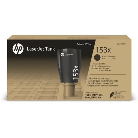 Kit de recharge de Toner Haute Capacité Noir HP pour LaserJet Tank 1504, MFP 1604... (153X)