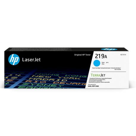 Toner Cyan HP pour Color LaserJet Pro 3302dw, 3302fdw, ... (219A)