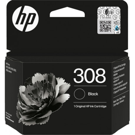 Cartouche d'encre Noir HP pour ENVY 6110/ 6120 ....  (N°308)