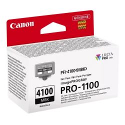 Cartouche Noire Mate Canon pour IMAGEPROGRAF PRO 110/ PRO 1100 GB(PFI-4100MBK)