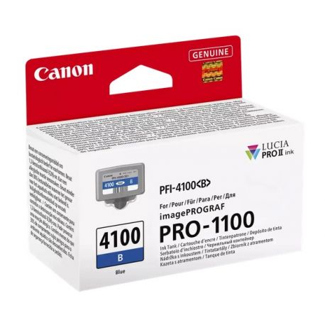 Cartouche bleue Canon pour IMAGEPROGRAF PRO 110/ PRO 1100 GB(PFI-4100B)