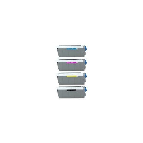 Pack de 4 Toners Génériques pour Oki C7000/7200/7400...(Type C2)